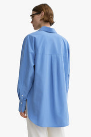Kimono-Sleeve Poplin Shirt