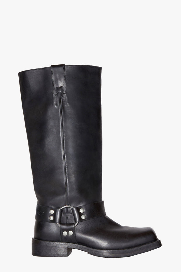 Leather Buckle Boots