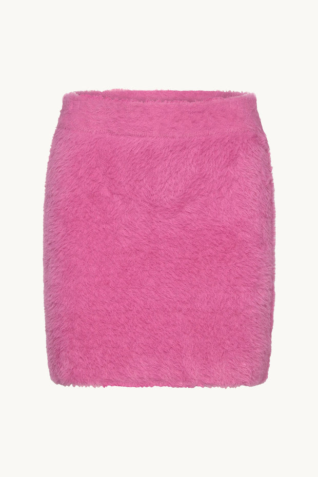 Printed Fluffy Knit Skirt