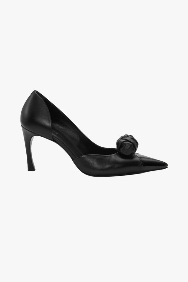 Leather Knot Pump