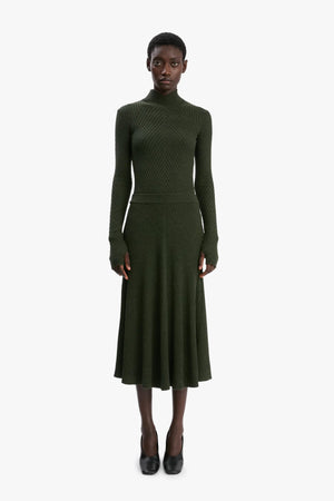 Ribbed Long Sleeve Polo