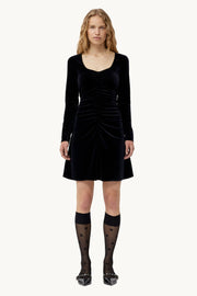 Velvet Jersey Mini Dress