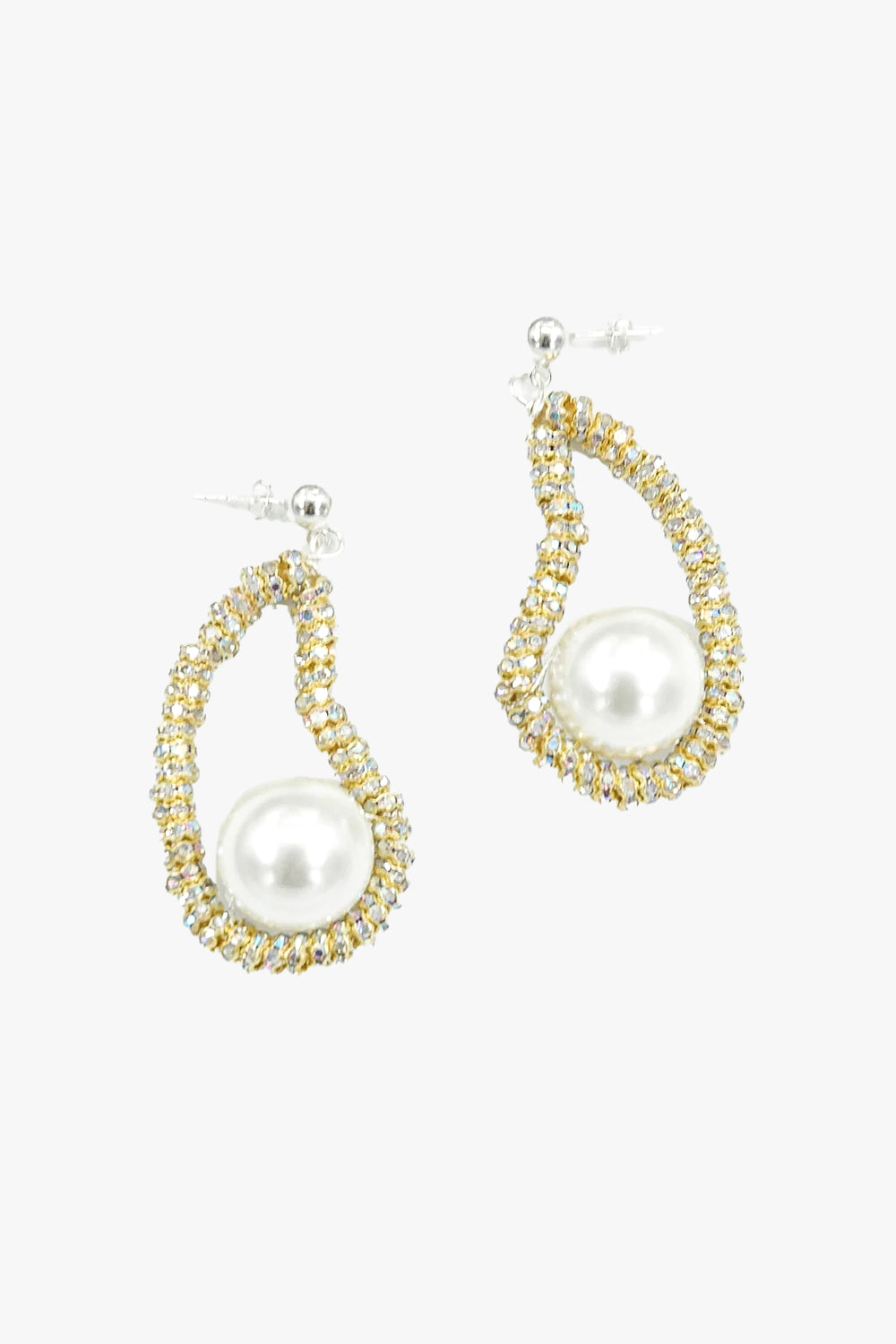 Mini Golden Oyster Earrings