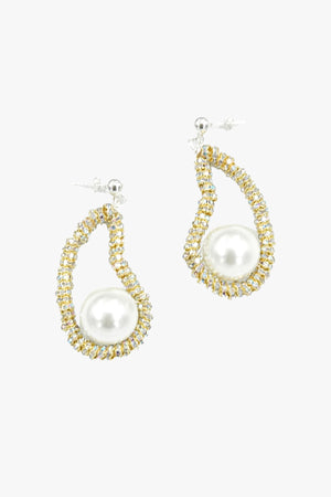 Mini Golden Oyster Earrings