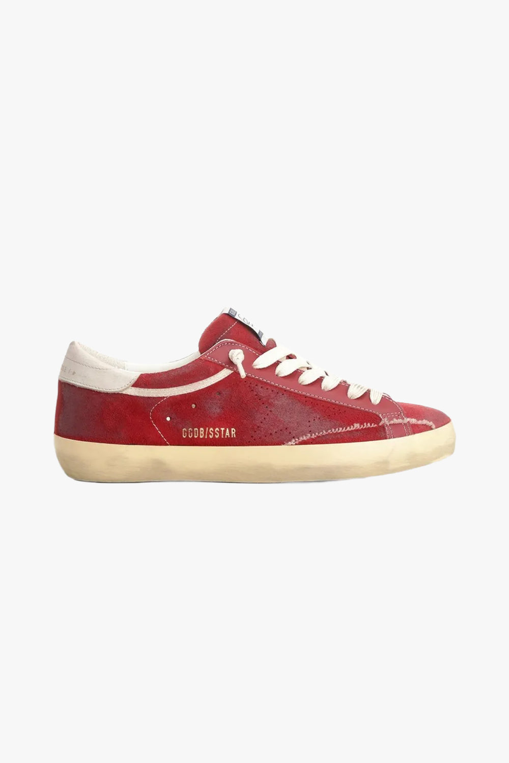 Super-Star Suede Upper Toe And Tongue Perforated Star Leather Heel