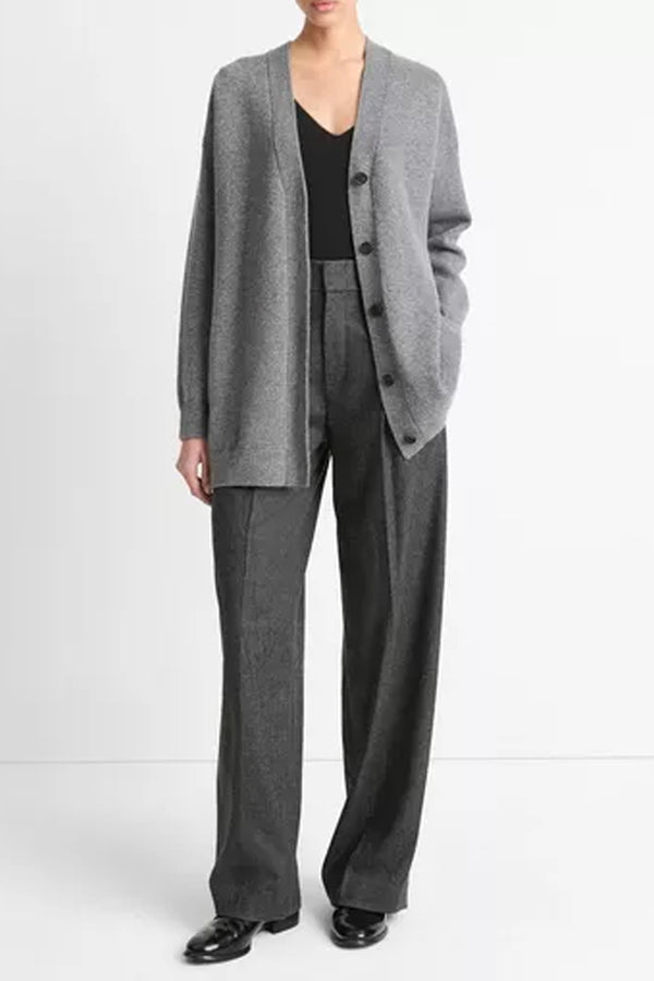 Oversized Double Knit Cardigan