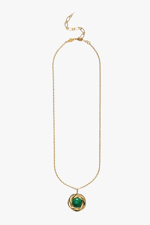 Malachite Knot Necklace