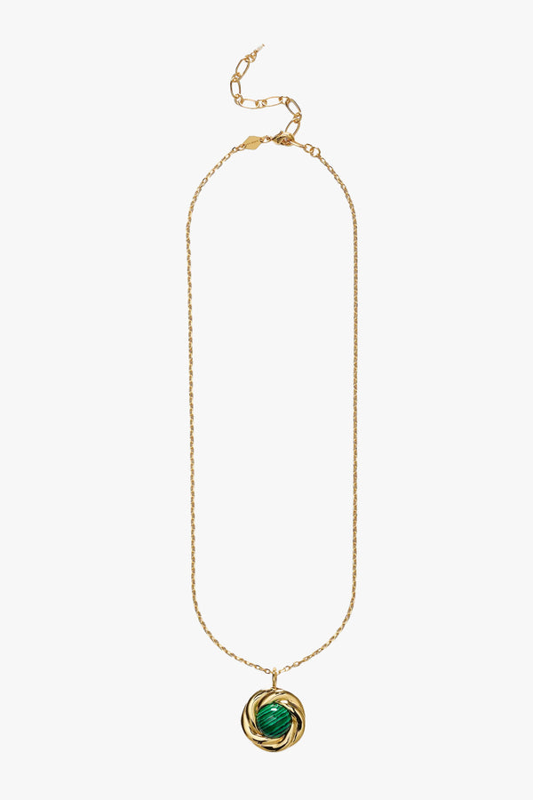 Malachite Knot Necklace