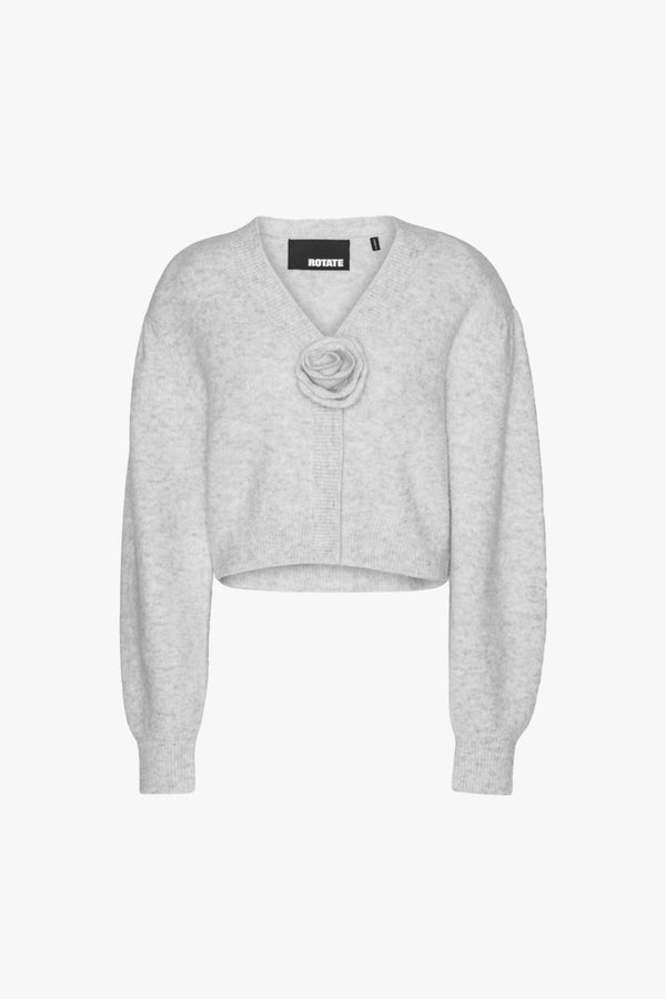 Knit Puffsleeve Cardigan