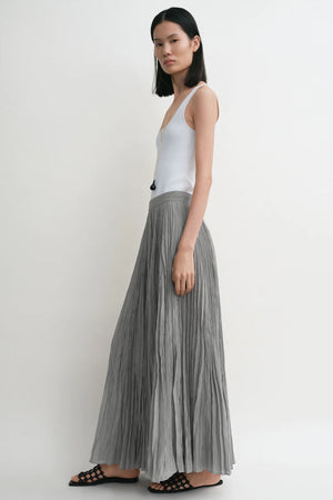 Crinkled Plissé Skirt