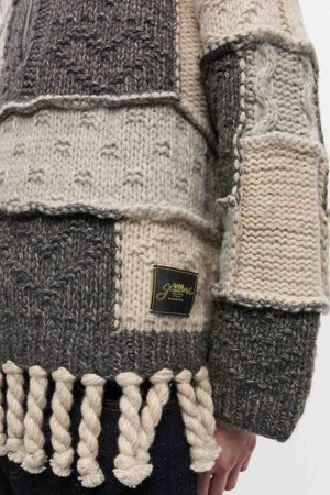 Wool Cotton Bubble Sweater