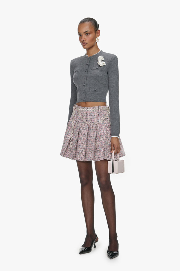 Crochet flower cardigan