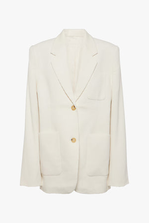 Silk Cotton Cord Blazer