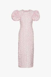 Jacquard Midi Puffy Dress