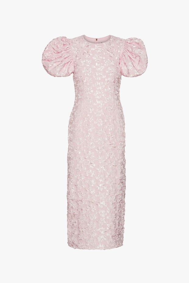 Jacquard Midi Puffy Dress