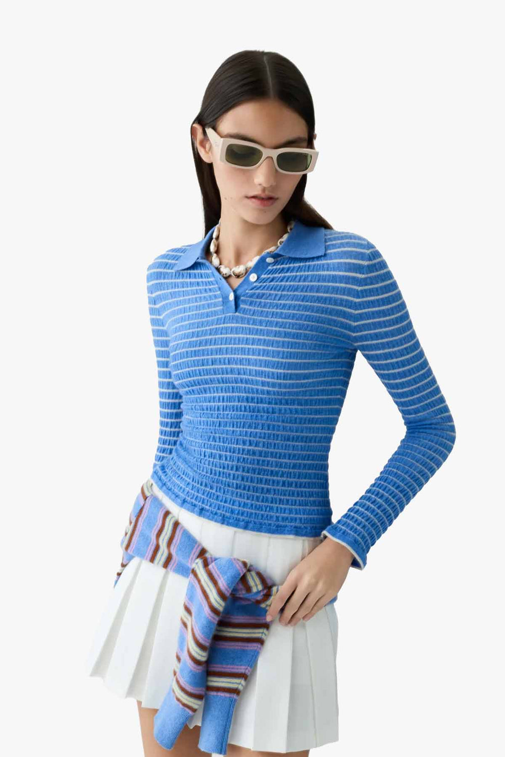 Smoked LS Shrunken Polo