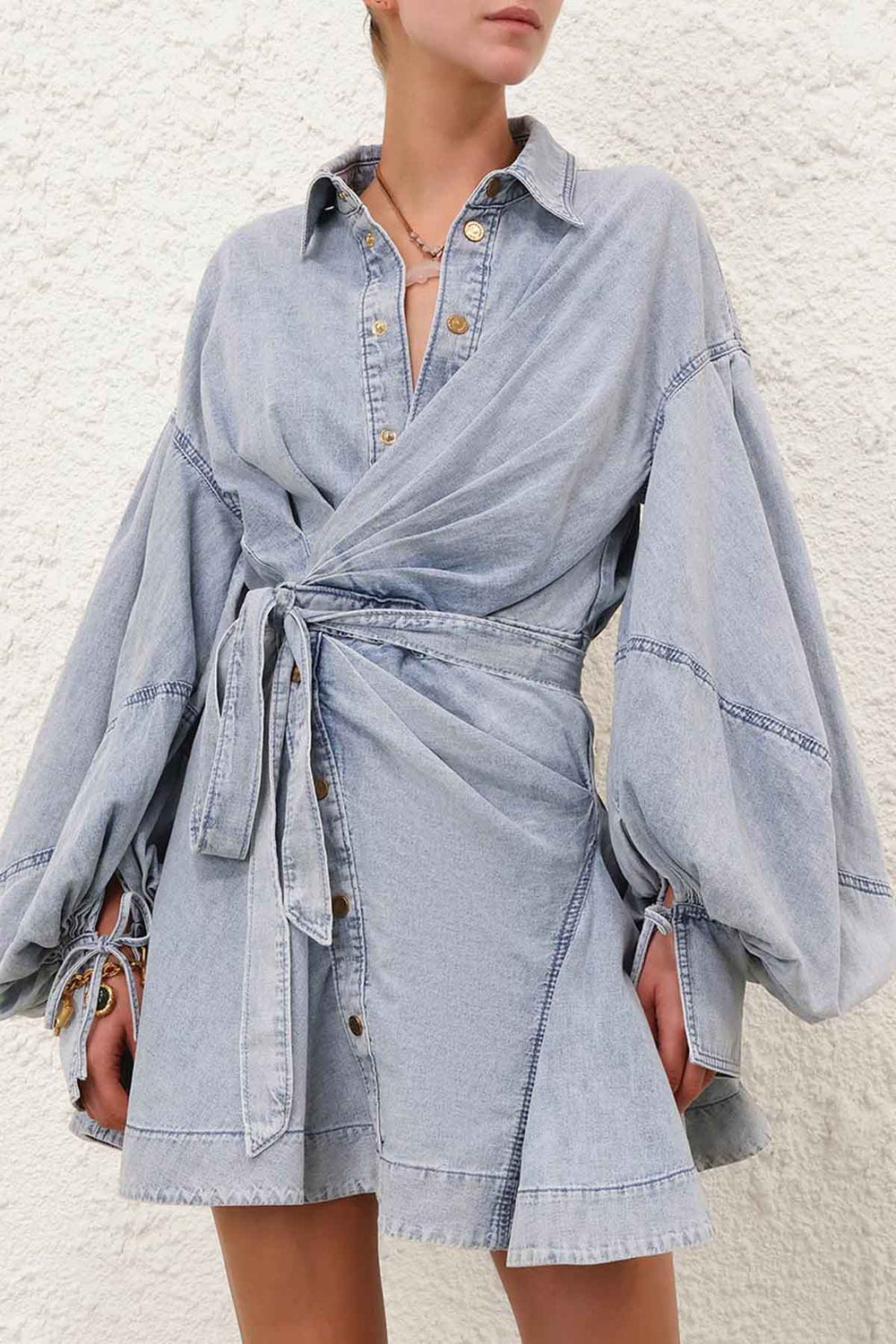Rebellion Denim Wrap Mini