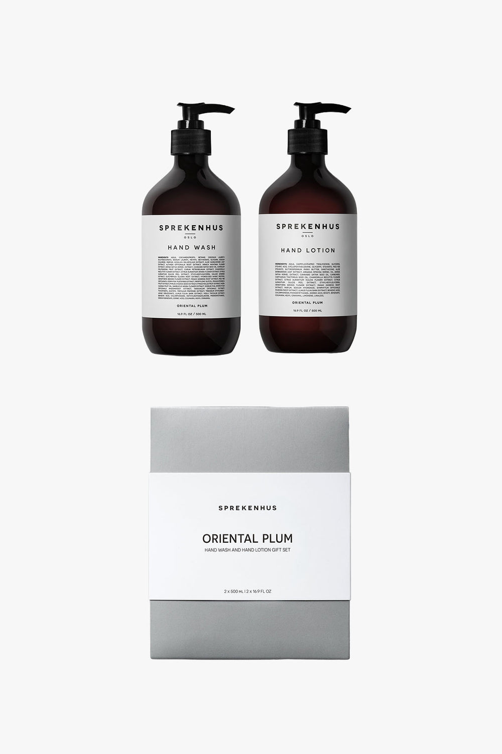 Holiday Hand Wash and Lotion Gift Set Oriental Plum
