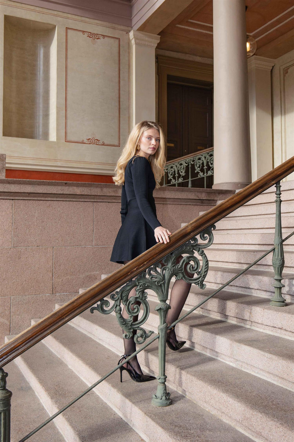 Scalloped Mini Dress