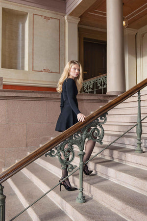 Scalloped Mini Dress