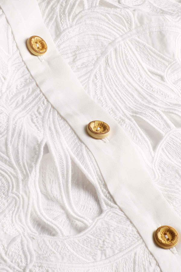 Mahon Embroidered Crop Shirt