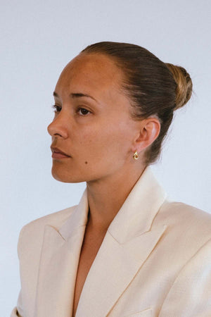 Thorn hoop tiny plated