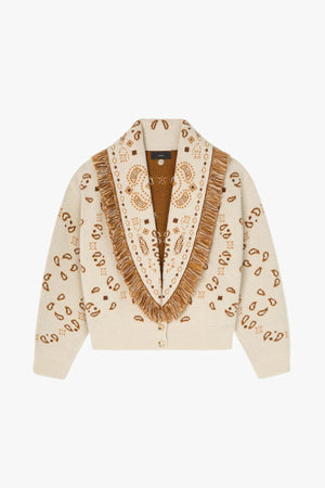 Bandana Jacquard Cardi Bomber Canvas Multi
