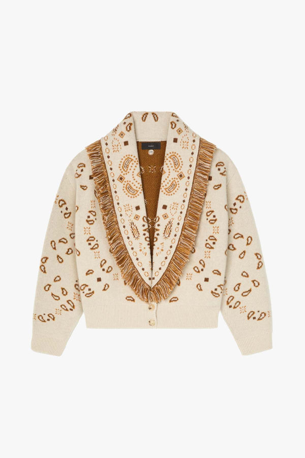 Bandana Jacquard Cardi Bomber Canvas Multi