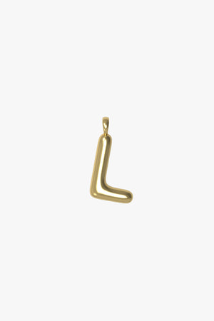 Letter charm Large L - gold plated