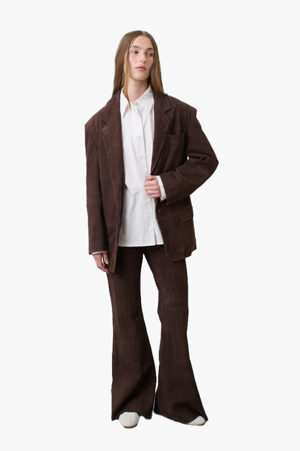 Oversized Suede Blazer