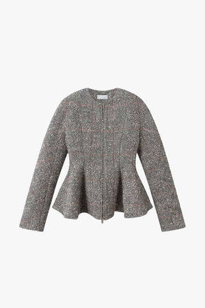 Speckled Peplum Jacket