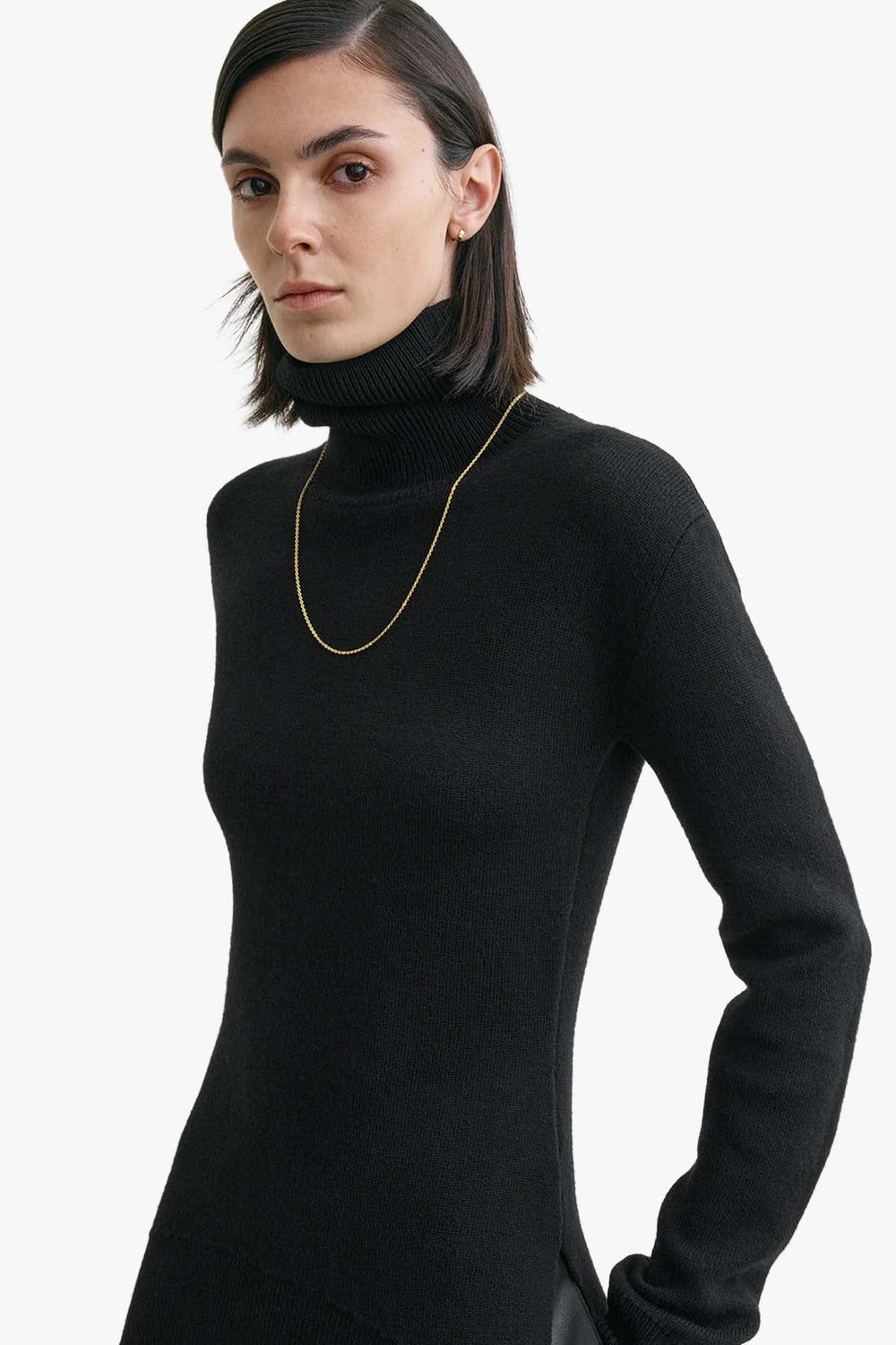 High-Neck Double Knit