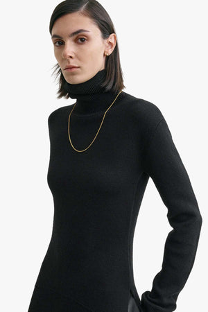 High-Neck Double Knit