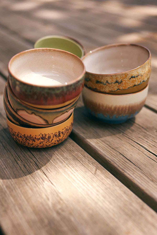 70s Ceramics Noodle Bowls Seabreeze Set Of 4