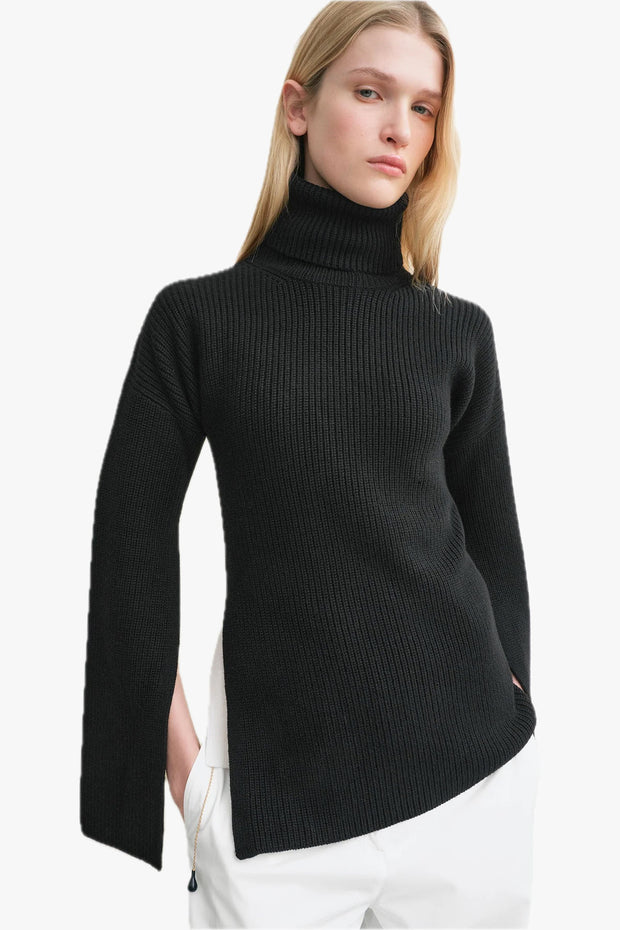 Slit Sleeve Knit