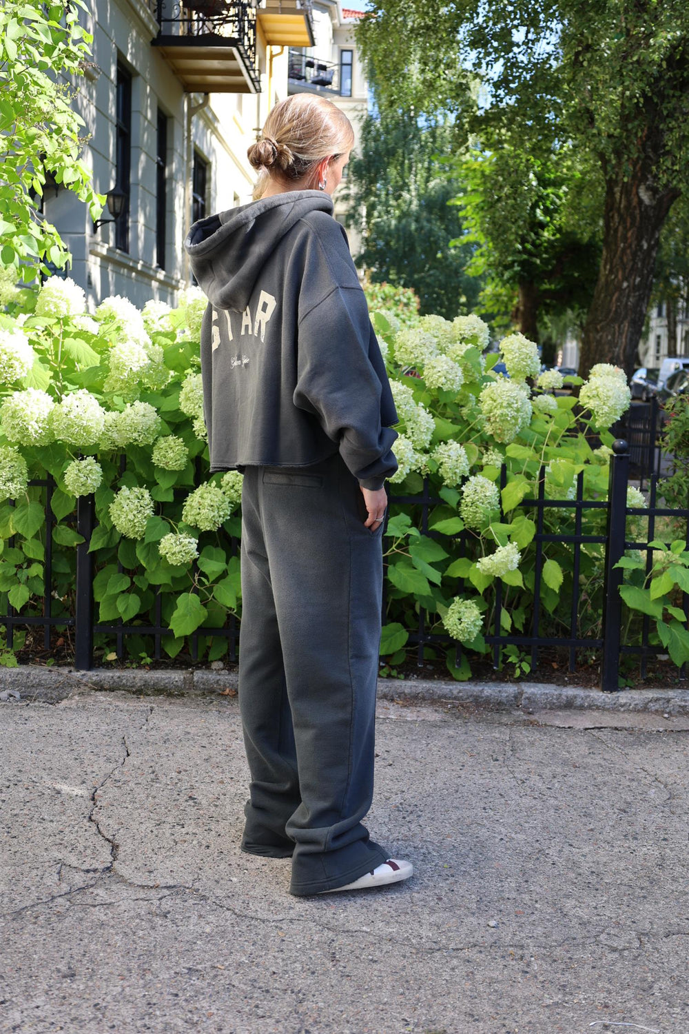 Star Unisex Wide Jogging Back Zipped Pocket Sunfaded Wash