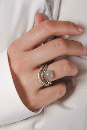 Band Ring I Moonstone