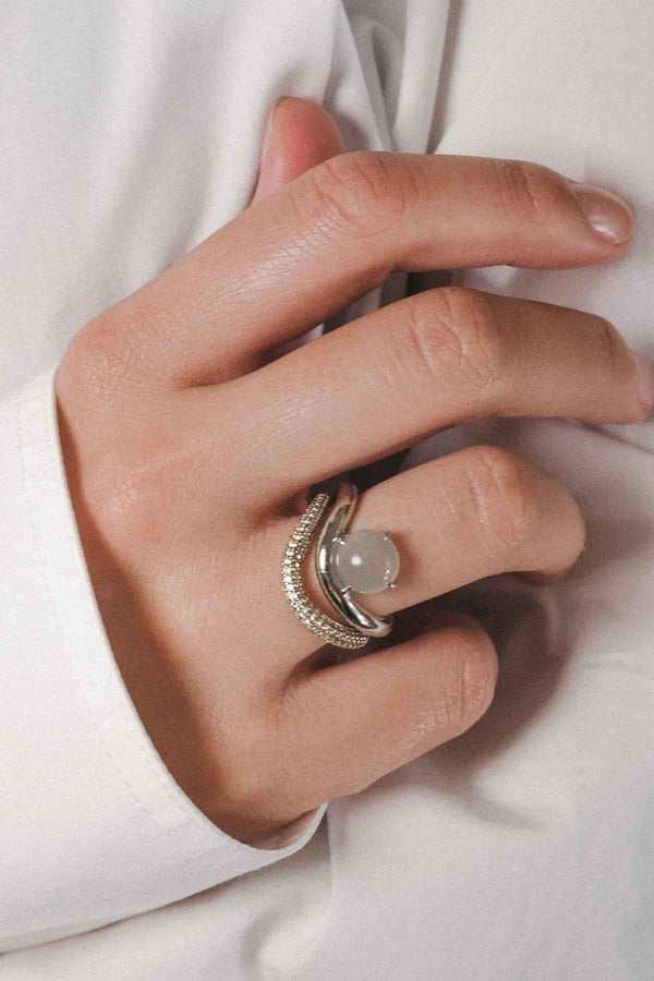 Band Ring I Moonstone
