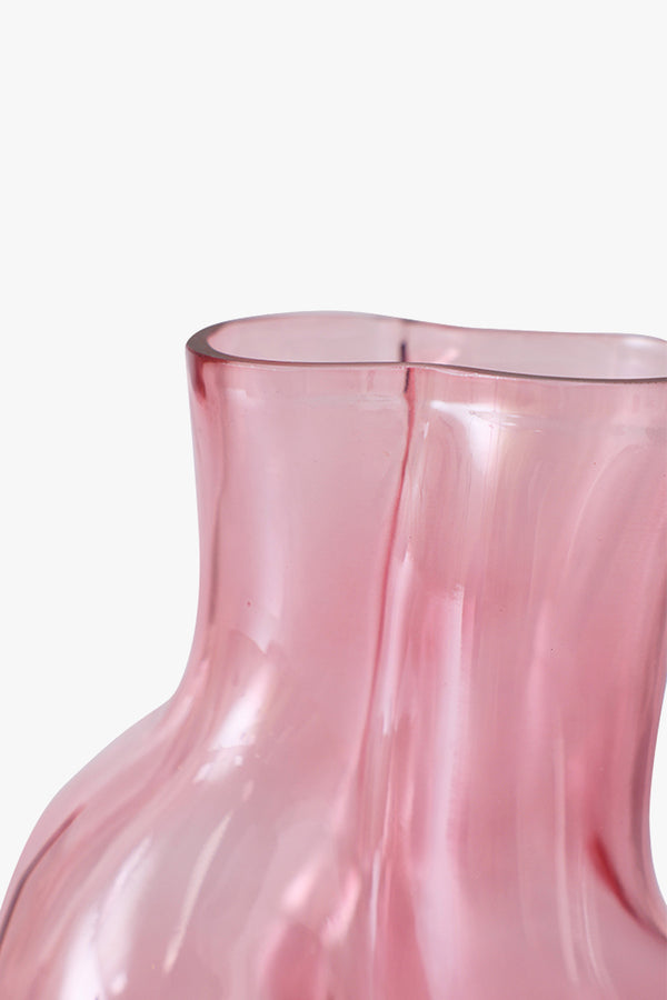 Gleam Glass Vase Rose