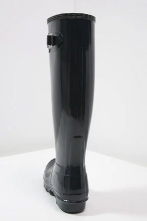 Womens Original Tall Gloss Boot in Navy