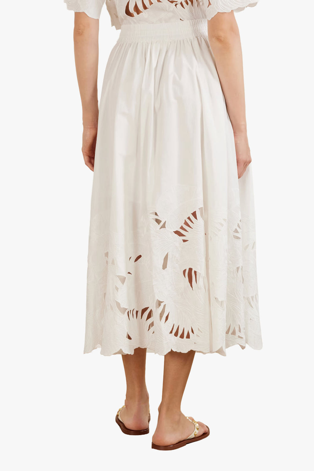 Mahon Embroidered Midi Skirt