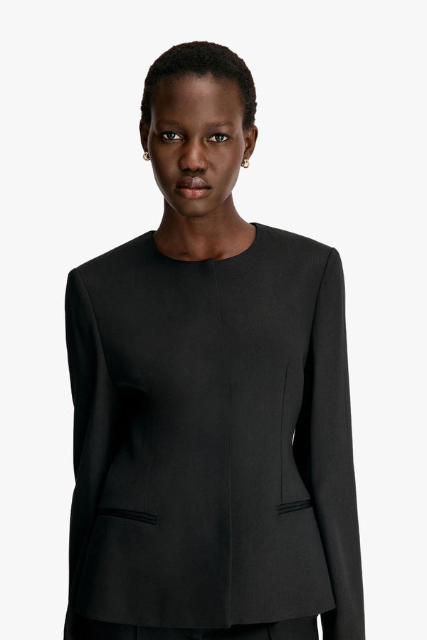 Ema Collarless Tailored Jacket