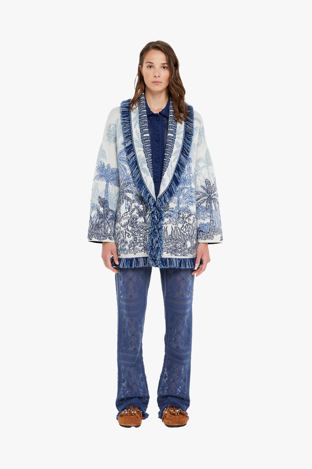 Jungle Toile De Jouy Cardigan