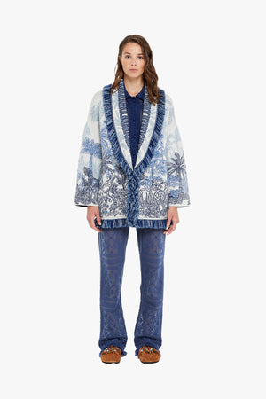 Jungle Toile De Jouy Cardigan