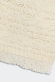 Cropped Cable Turtleneck