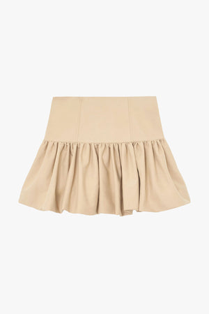 Double Cotton Mini Skirt