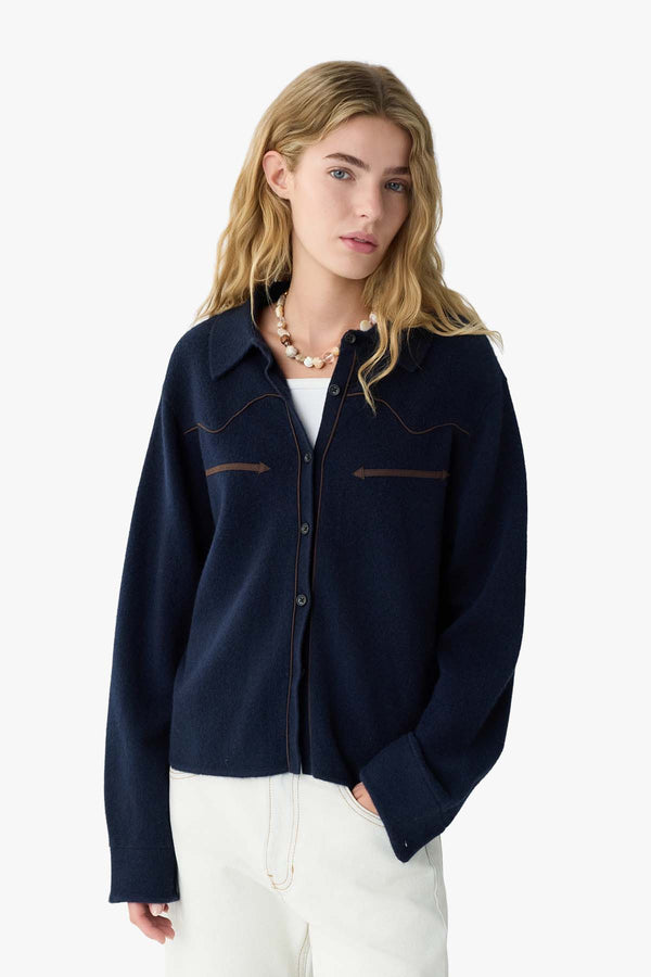 Cropped Western Shirt