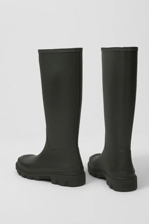 Unisex Downpour Tall Boot in Dark Olive