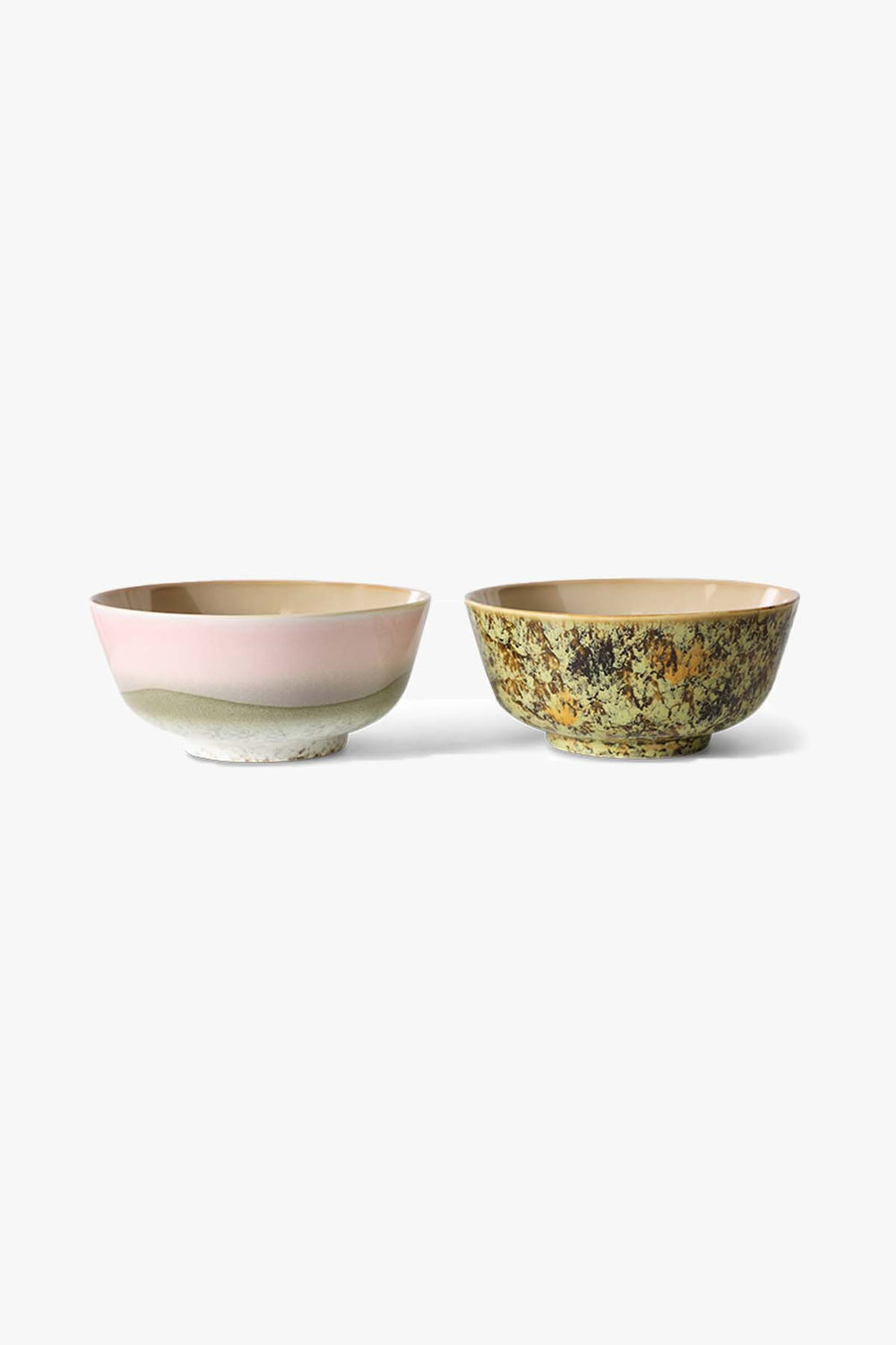 70s Ceramics Ramen Bowl Ascend Set Of 2
