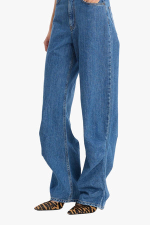 Draped Barrel Leg Jeans